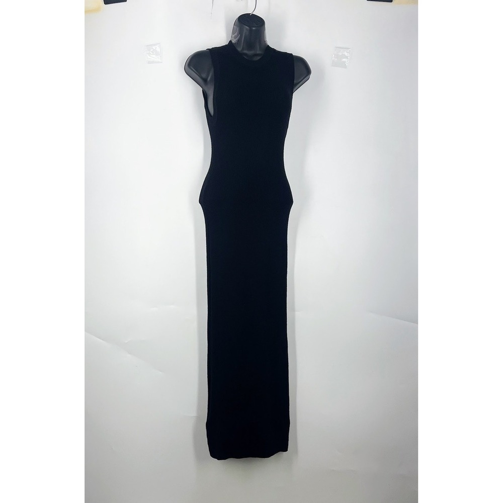 Mango Womens‎ Ribbed Knit Sleeveless Maxi Bodycon Dress Full Length Size XS NWT